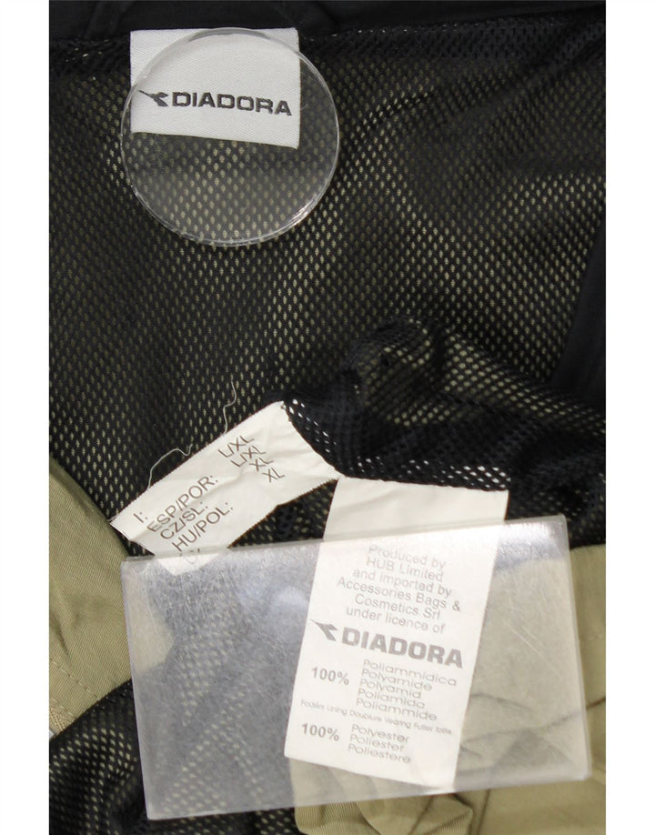 DIADORA Muška kišna jakna s kapuljačom UK 42 XL kaki poliamid