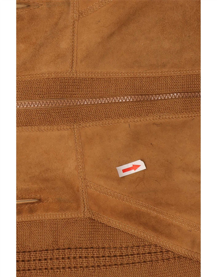 Vintage ženski kardigan džemper UK 14 Srednje bež
