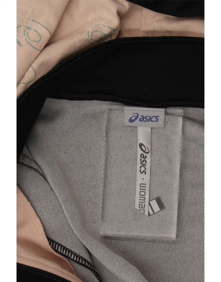 Asics ženski pulover s kapuljačom na patentni zatvarač UK 14 srednje crne boje