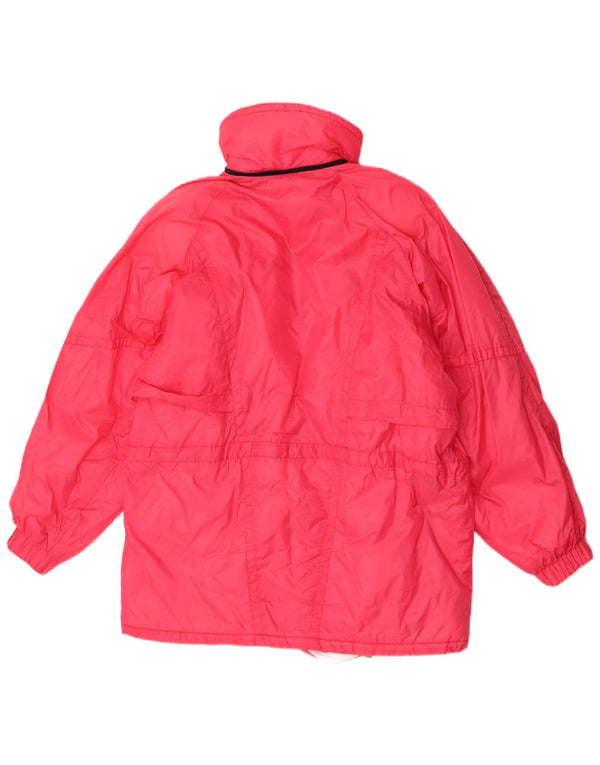 Vintage Womens Windbreaker Jacket UK 10 Small Pink Polyamide