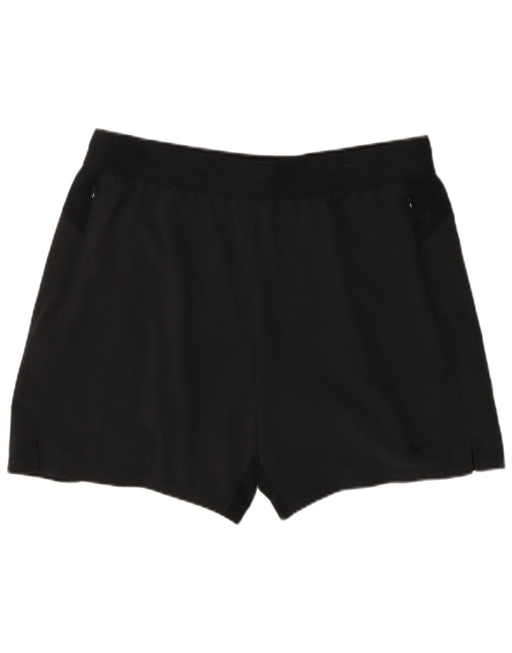 NIKE ženske kratke sportske hlače Dri Fit UK 18 XL crni poliester