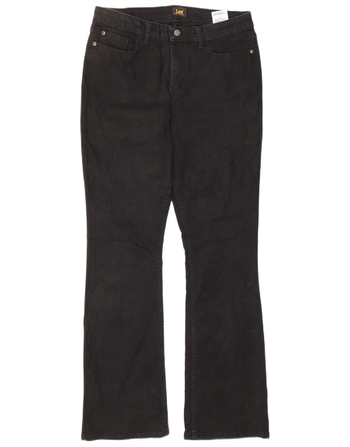 LEE Ženske Bootcut traperice US 10 Large W32 L32 Crni pamuk