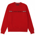 TOMMY HILFIGER Mens Graphic Sweatshirt Jumper Small Red Cotton