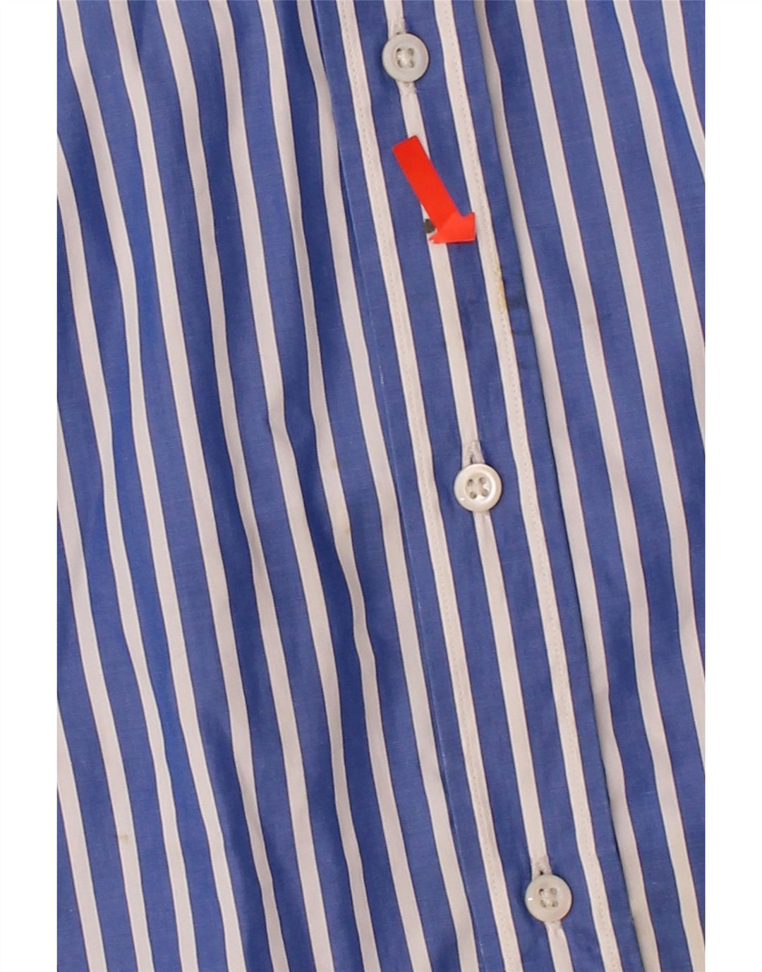 HUGO BOSS Mens Shirt Size 39 15 1/2 Medium Blue Striped Cotton Vintage Hugo Boss and Second-Hand Hugo Boss from Messina Hembry 