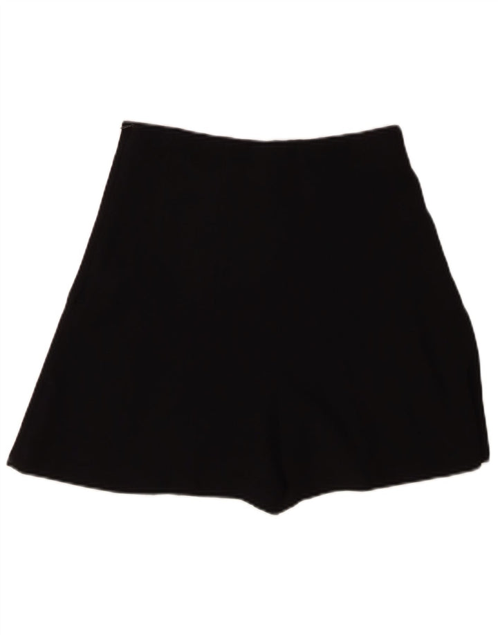 ZARA Womens High Waist Casual Shorts Medium W28  Black