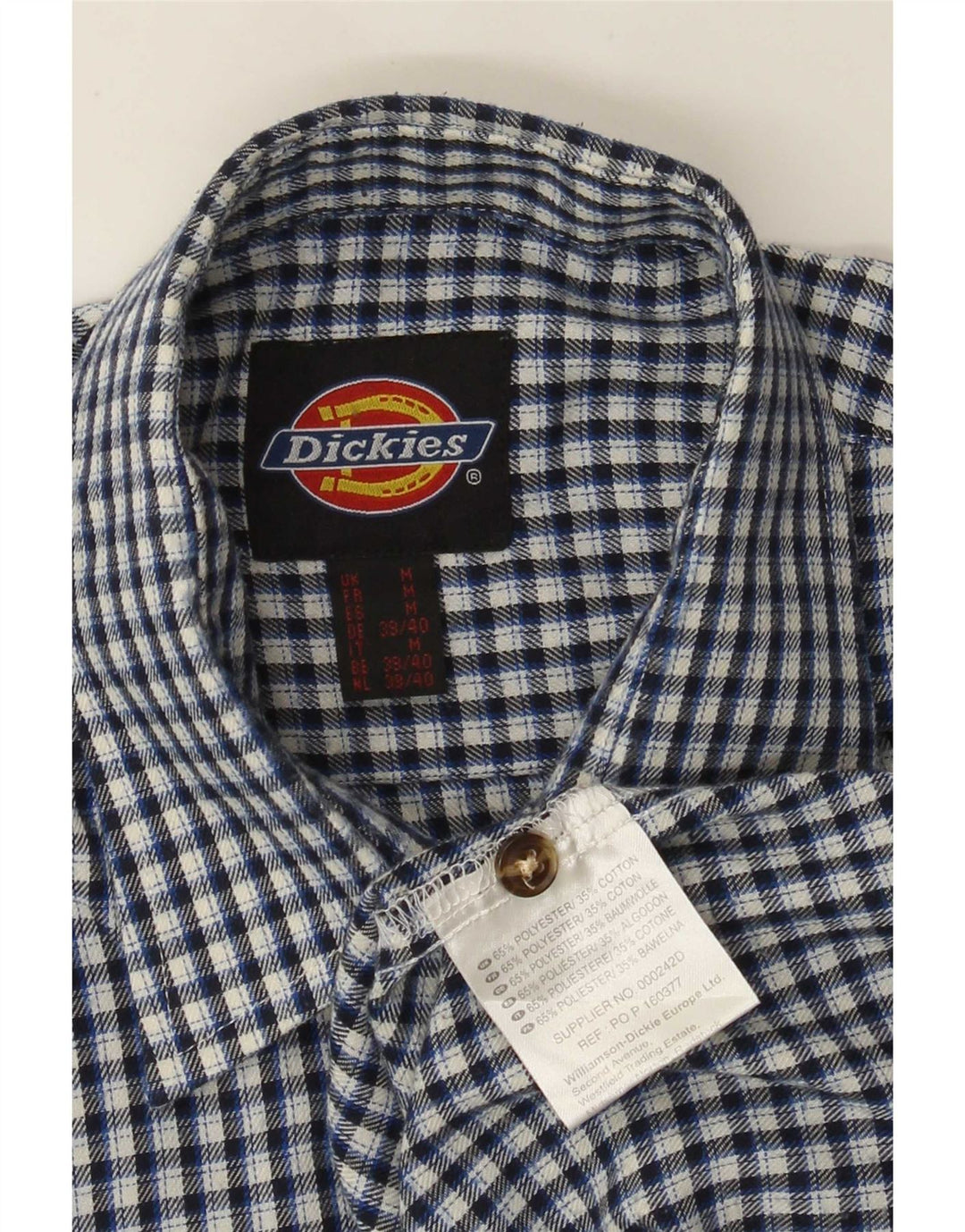 Dickies muška košulja Srednje plavi gingham poliester