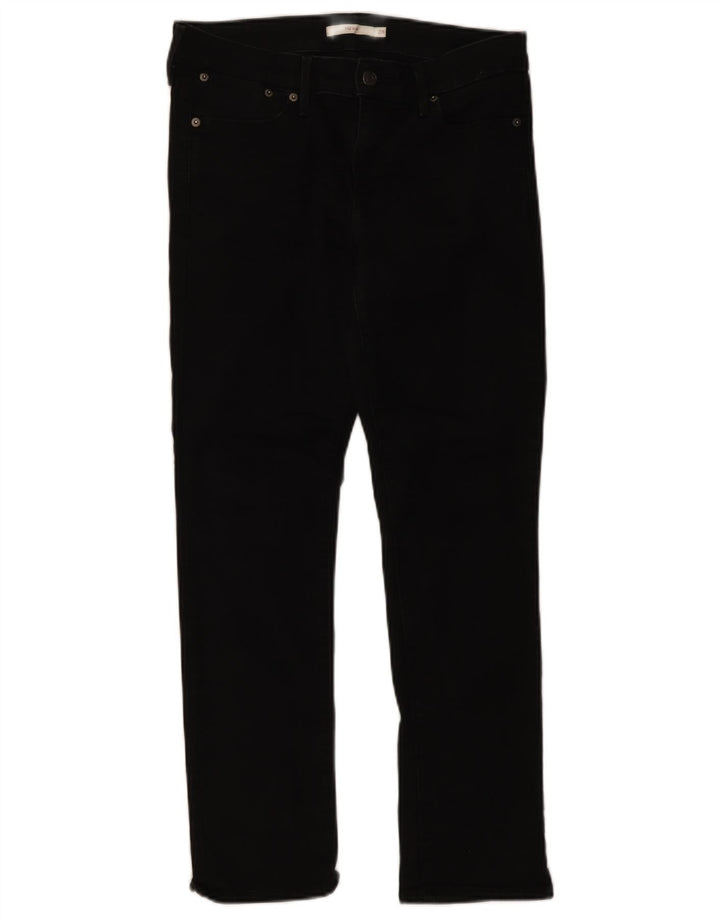 Levi's ženske 712 uske traperice W28 L28 crni pamuk