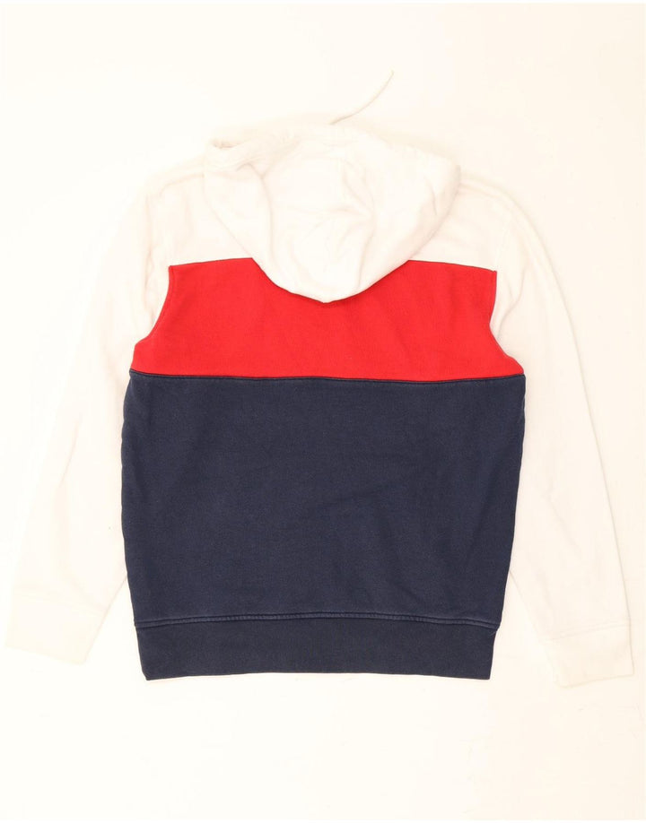 LEVI'S Mens Graphic Hoodie Jumper UK 14 Medium Multicoloured Colourblock Vintage Levi's and Second-Hand Levi's from Messina Hembry 