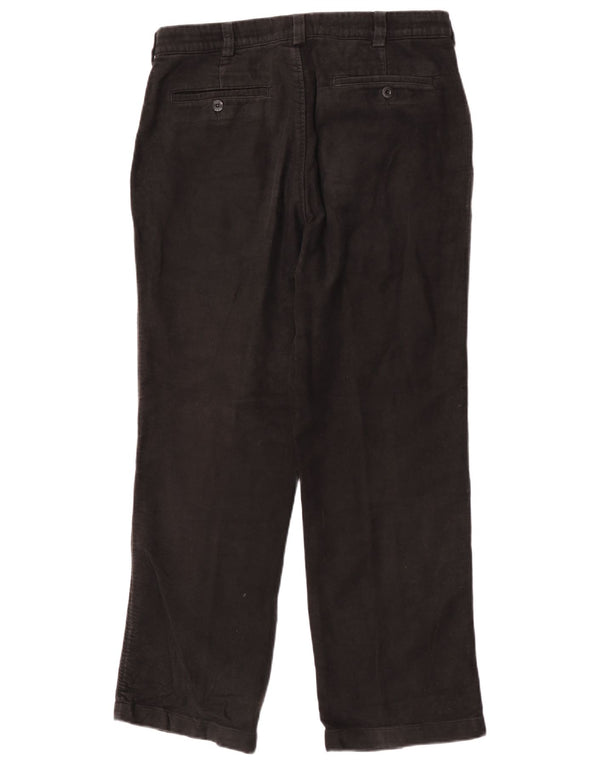 Marks & Spencer muške ravne chino hlače Blue Harbor W34 L29 crne