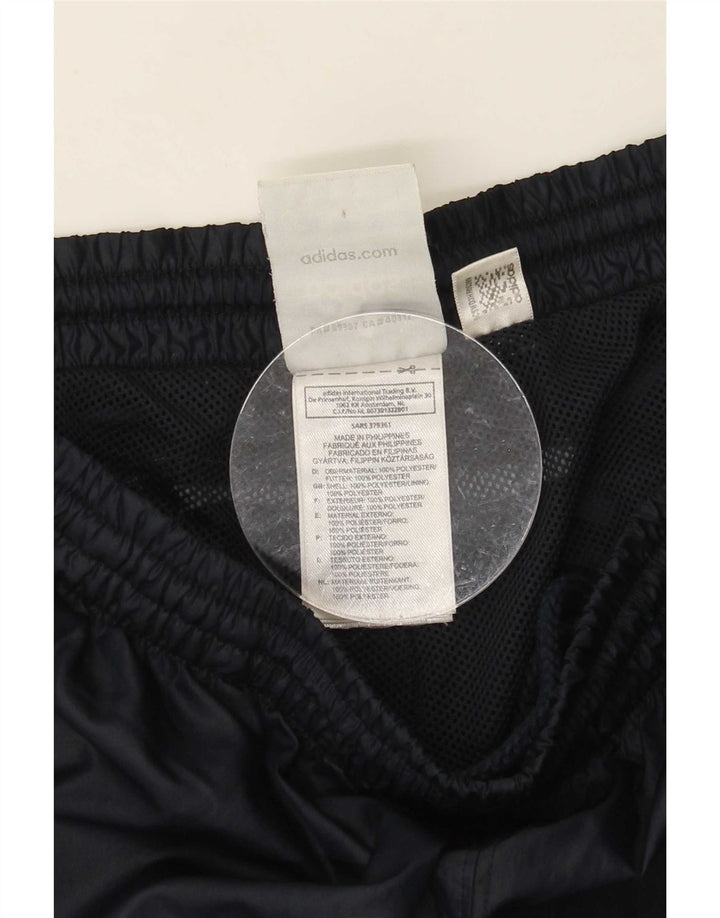 Adidas muške vodootporne hlače Medium Navy Blue Colourblock Polyester