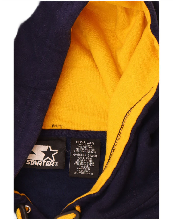 STARTER Veliki muški majica s kapuljačom bez rukava s grafičkim motivima, veliki tamnoplavi pamuk