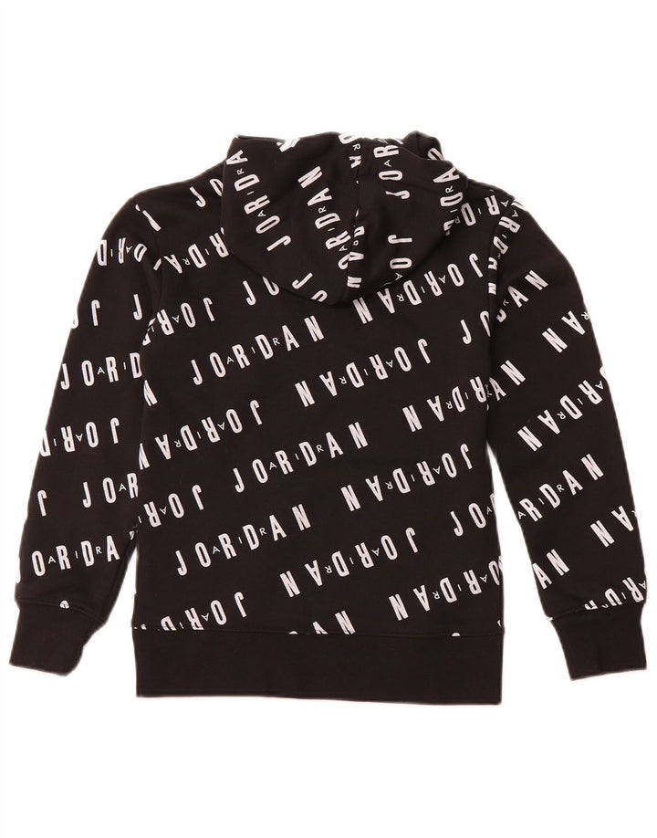 JORDAN Dječja majica s kapuljačom s kapuljačom 8-9 godina, mala, crna pamučna