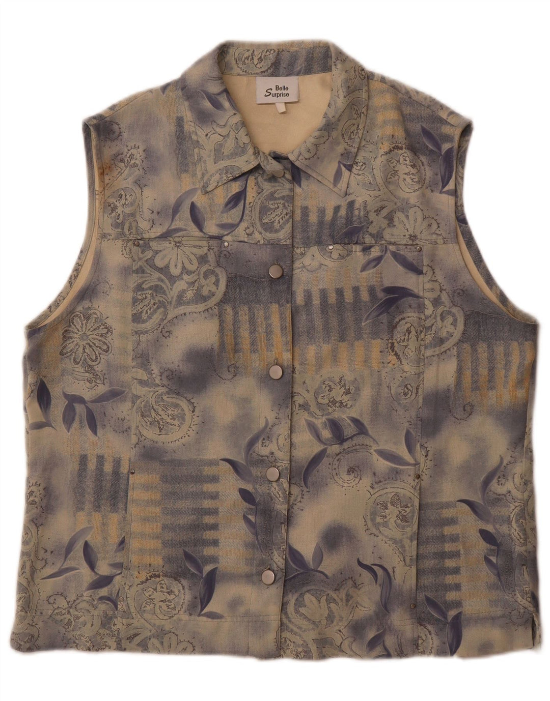 Belle Surprise Ženska jakna UK 14 Veliki plavi cvjetni poliester