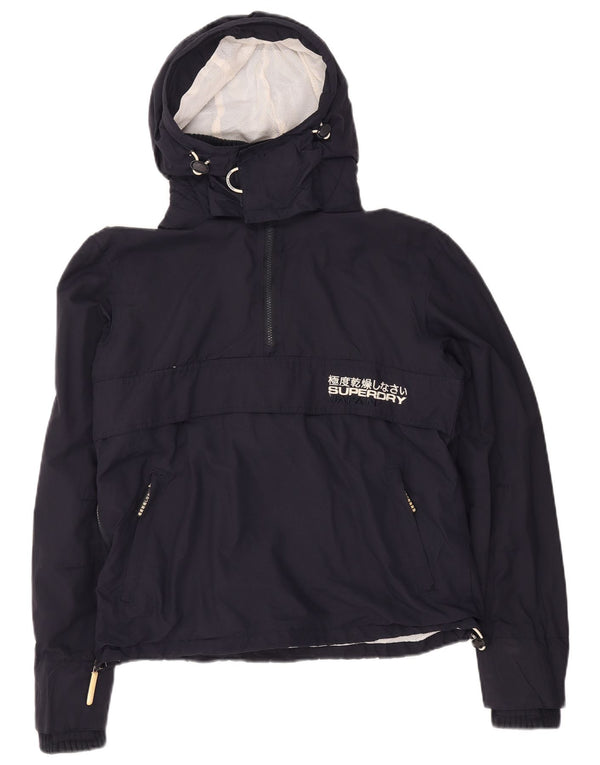 Superdry ženska Windcagoule anorak jakna s kapuljačom UK 14 srednje tamnoplava