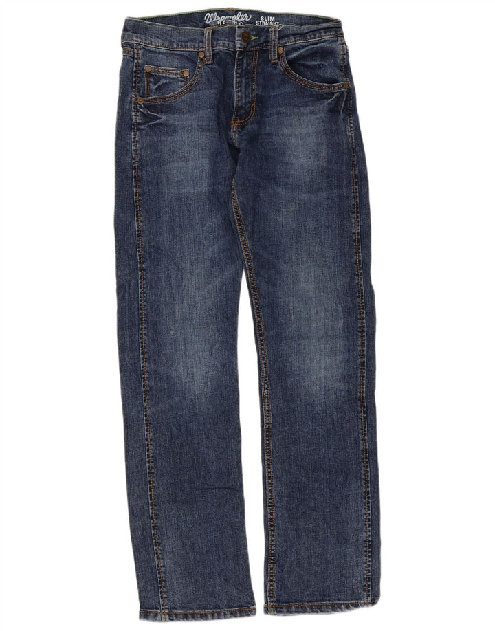 Wrangler ženske retro uske ravne traperice W28 L30 plave