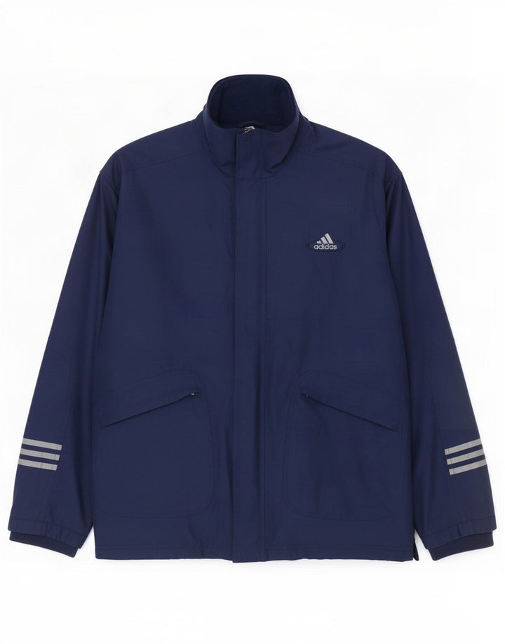 Adidas muška vjetrovka jakna UK 40/42 Srednje tamnoplava poliester