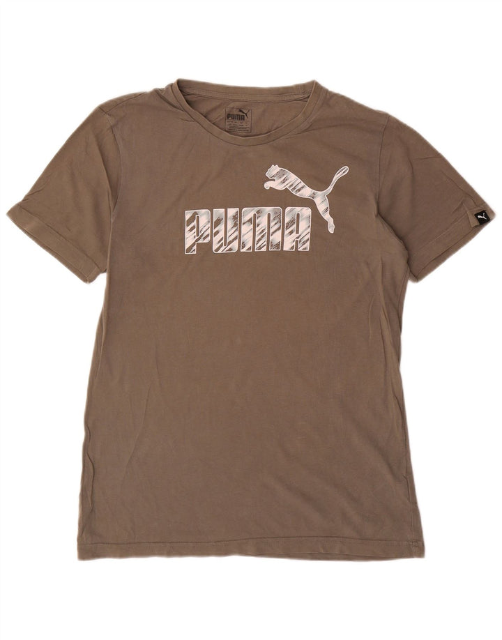 Puma muška majica kratkih rukava s grafičkim motivima, mali sivi pamuk