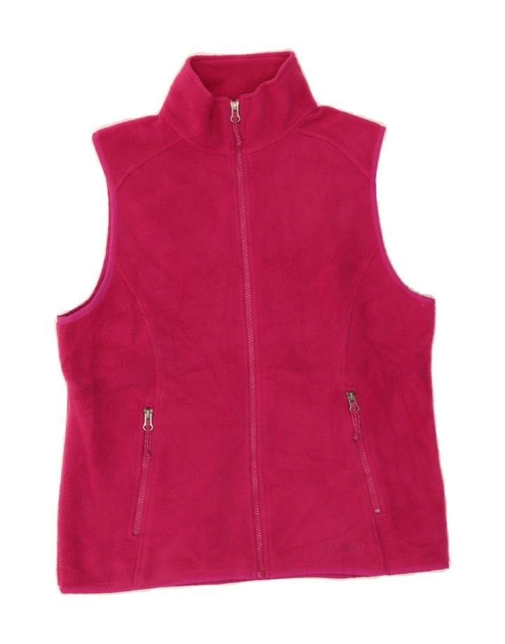 L.L.BEAN Womens Fleece Gilet UK 10 Small Pink Polyester Vintage L.L.Bean and Second-Hand L.L.Bean from Messina Hembry 