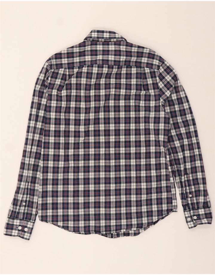 PENGUIN Mens Heritage Fit Slim Fit Shirt Medium Navy Blue Check Vintage Penguin and Second-Hand Penguin from Messina Hembry 