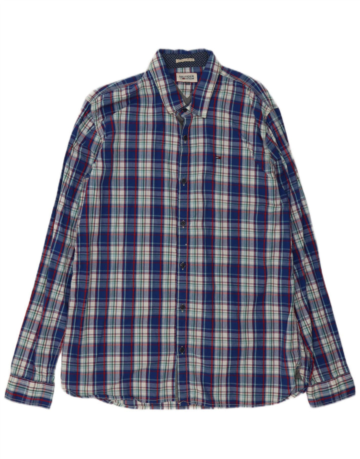 Tommy Hilfiger muška košulja 2XL plavi karirani pamuk