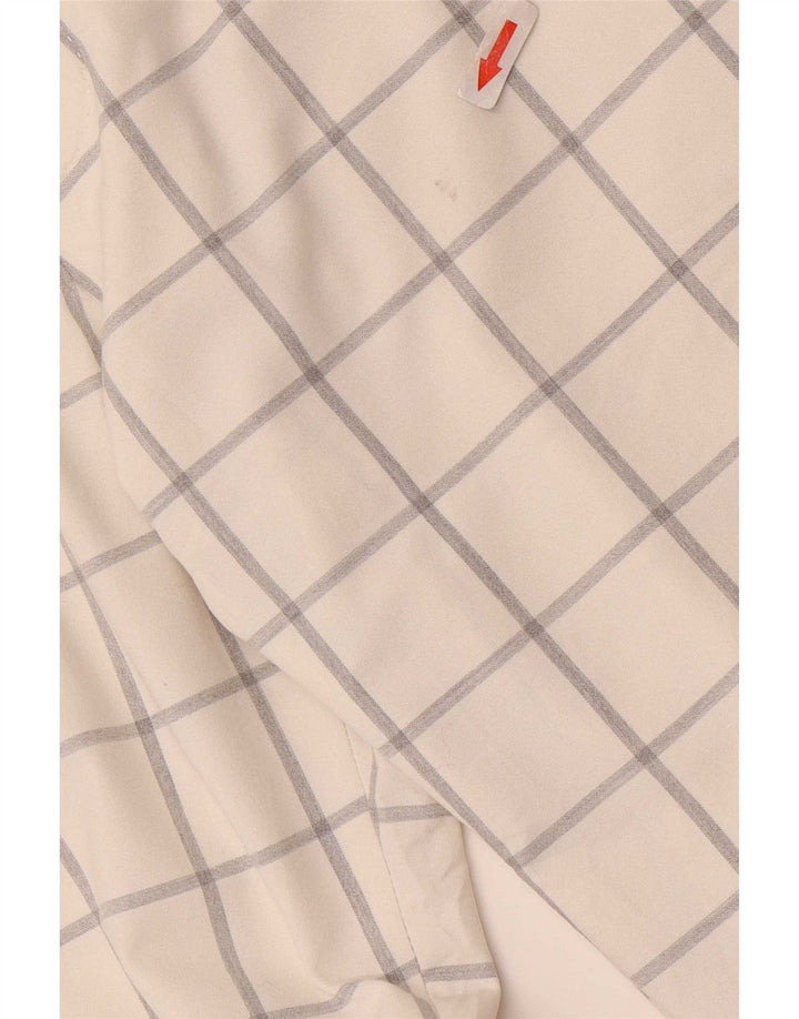 Zara muške uske chino hlače EU 40 srednje W31 L33 bijeli karirani poliester
