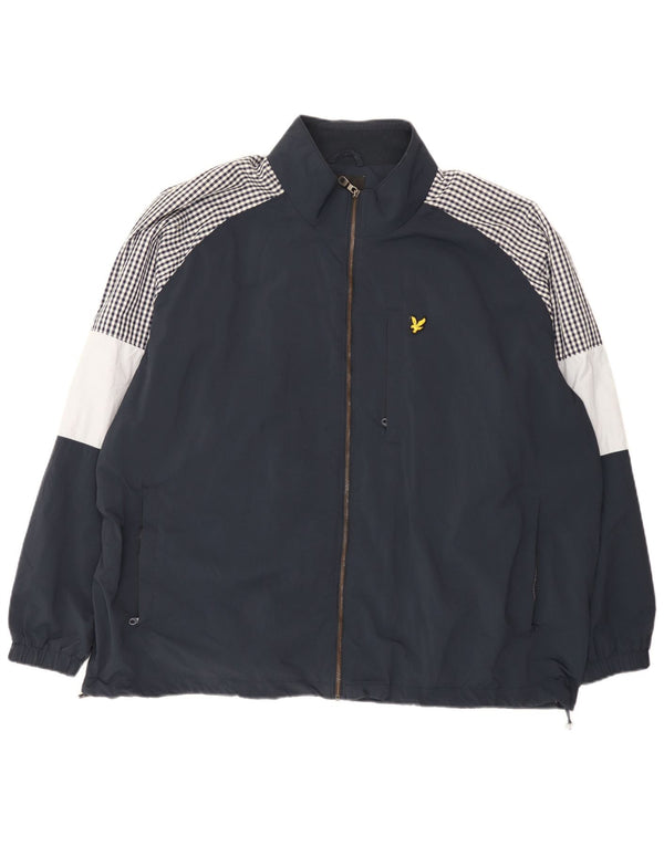 Muška kišna jakna Lyle & Scott UK 46 3XL tamnoplava najlonska boja