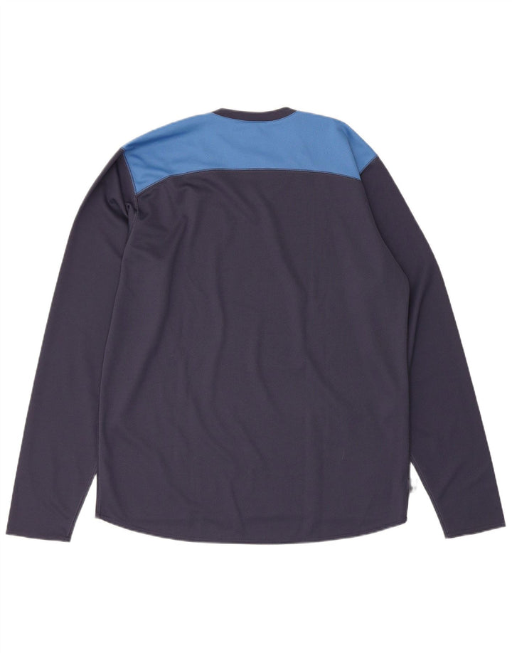Adidas muška majica Climalite Graphic s dugim rukavima srednje tamnoplave boje
