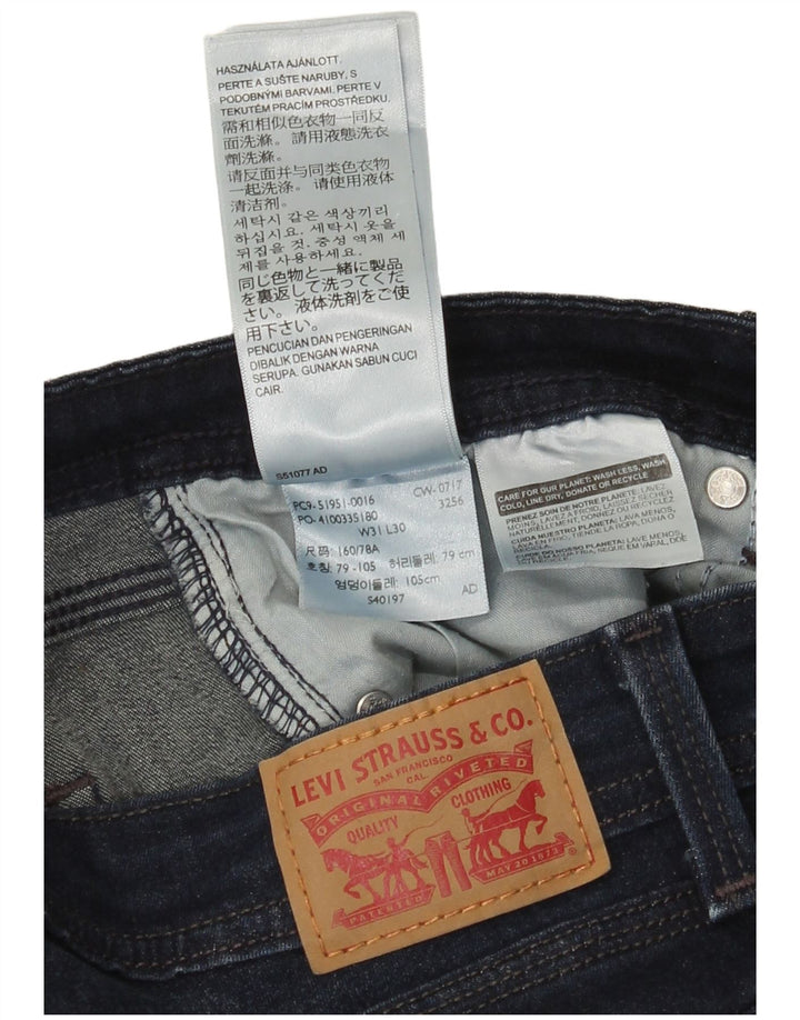 Levi's ženske 529 Curvy Bootcut traperice W31 L30 tamnoplavi pamuk