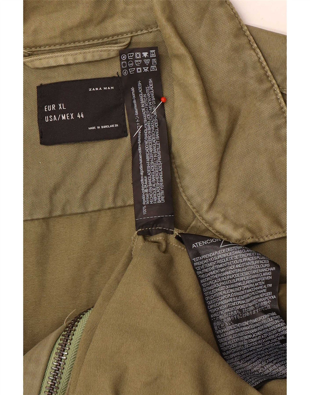 Zara muška bomber jakna UK 42 XL zeleni pamuk