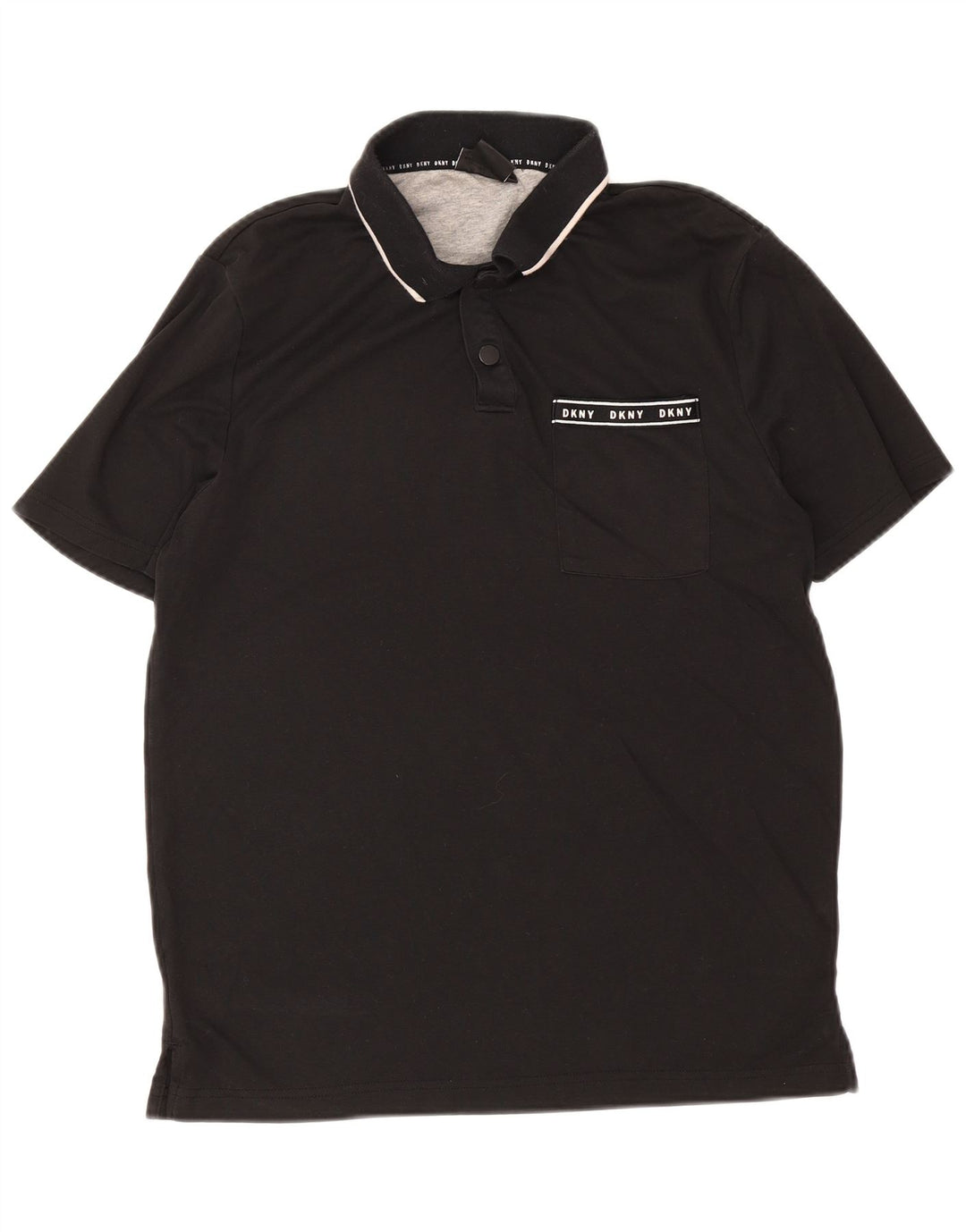 Dkny muška polo majica srednje crne pamučne boje