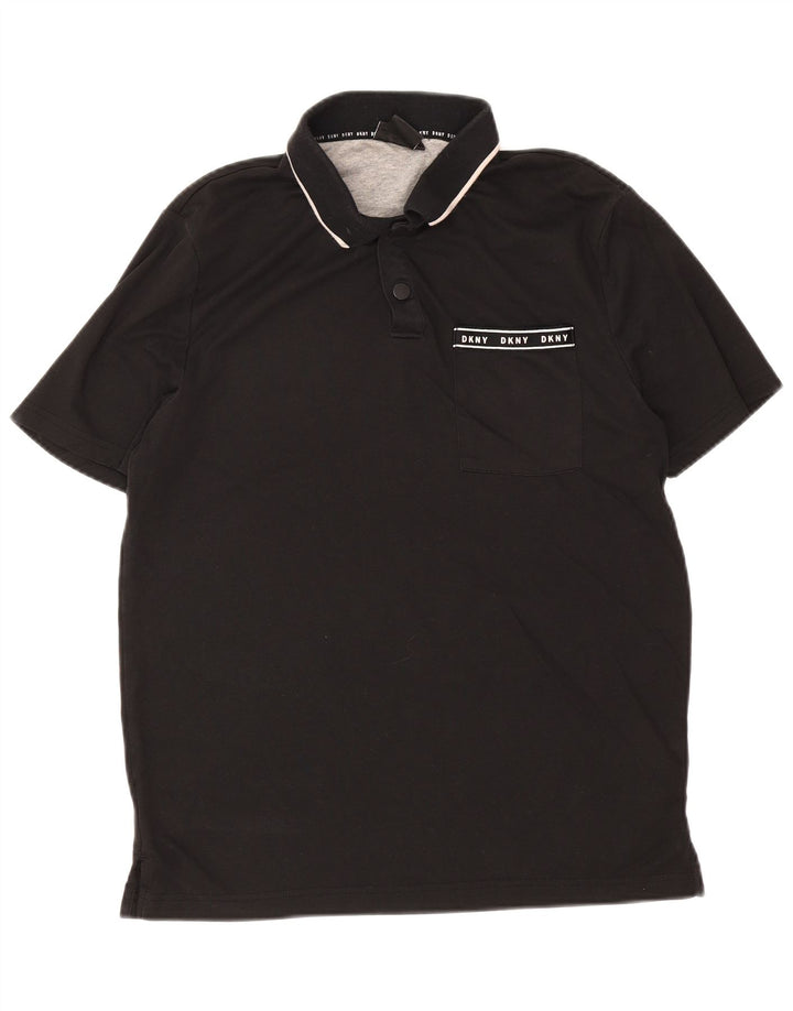 Dkny muška polo majica srednje crne pamučne boje