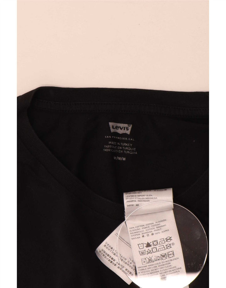 Levi's muška majica kratkih rukava srednje veličine, crni pamuk