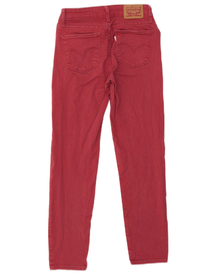 Levi's ženske 712 uske traperice W25 L26 crveni pamuk