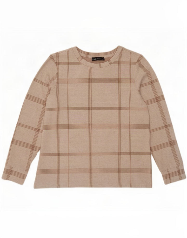 Ženska majica dugih rukava Marks & Spencer UK 12 srednje bijele boje
