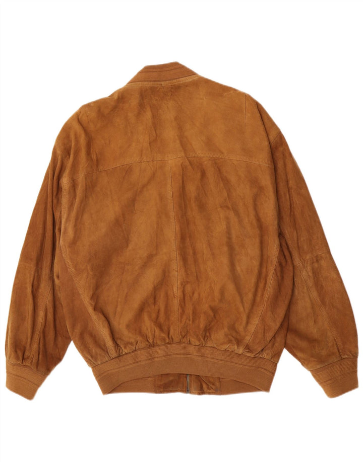Vintage muška bomber jakna od brušene kože UK 38 srednje smeđe kože
