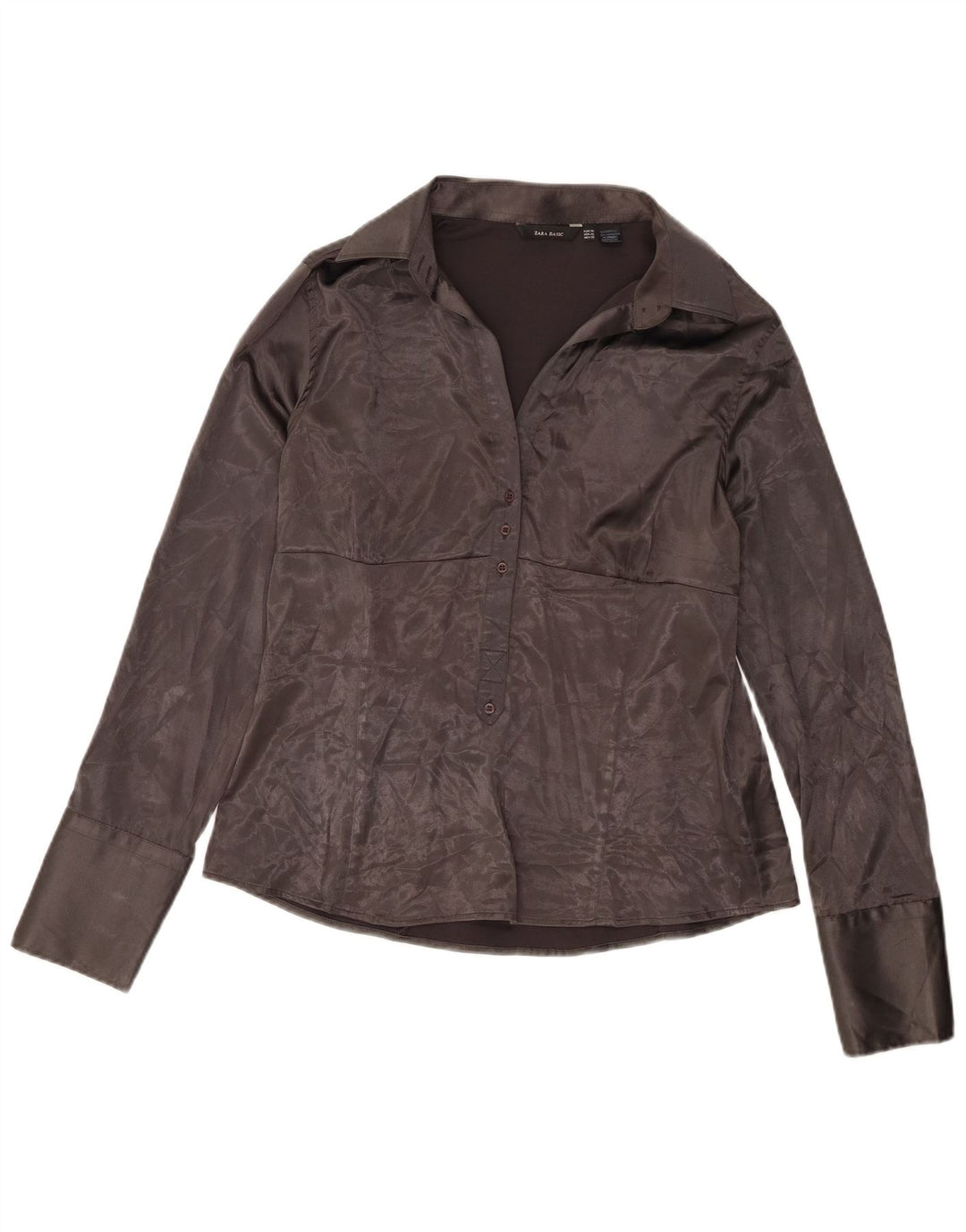Zara ženski pulover košulja bluza UK 18 XL sivi poliester