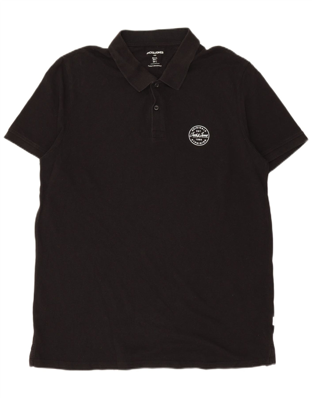 JACK & JONES muška polo majica XL crni pamuk