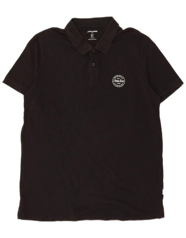 JACK & JONES muška polo majica XL crni pamuk