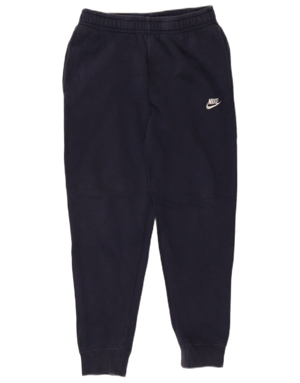 Nike muške trenirke hlače joggeri mali tamnoplava pamuk