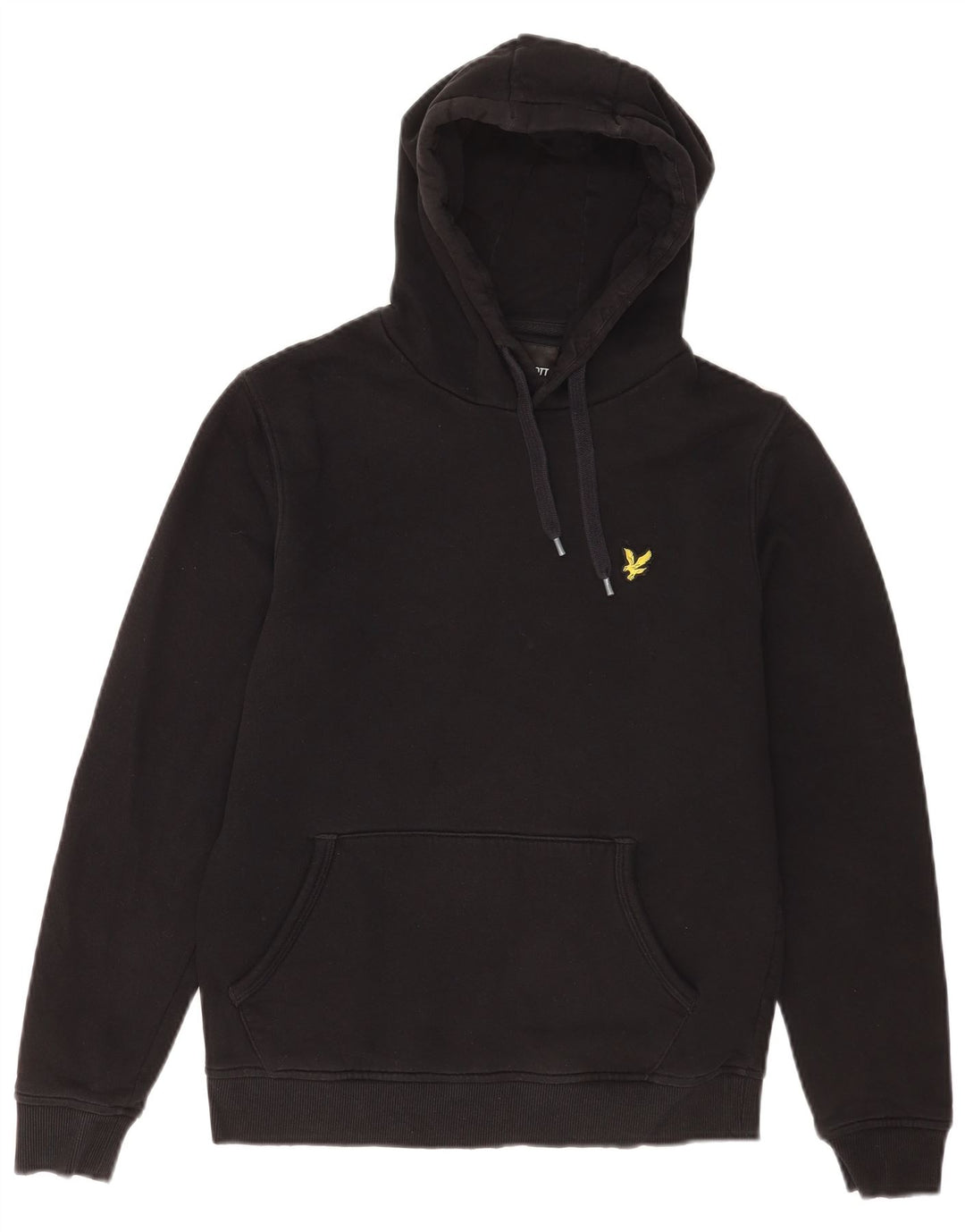 Lyle & Scott muška majica s kapuljačom, mali crni pamuk