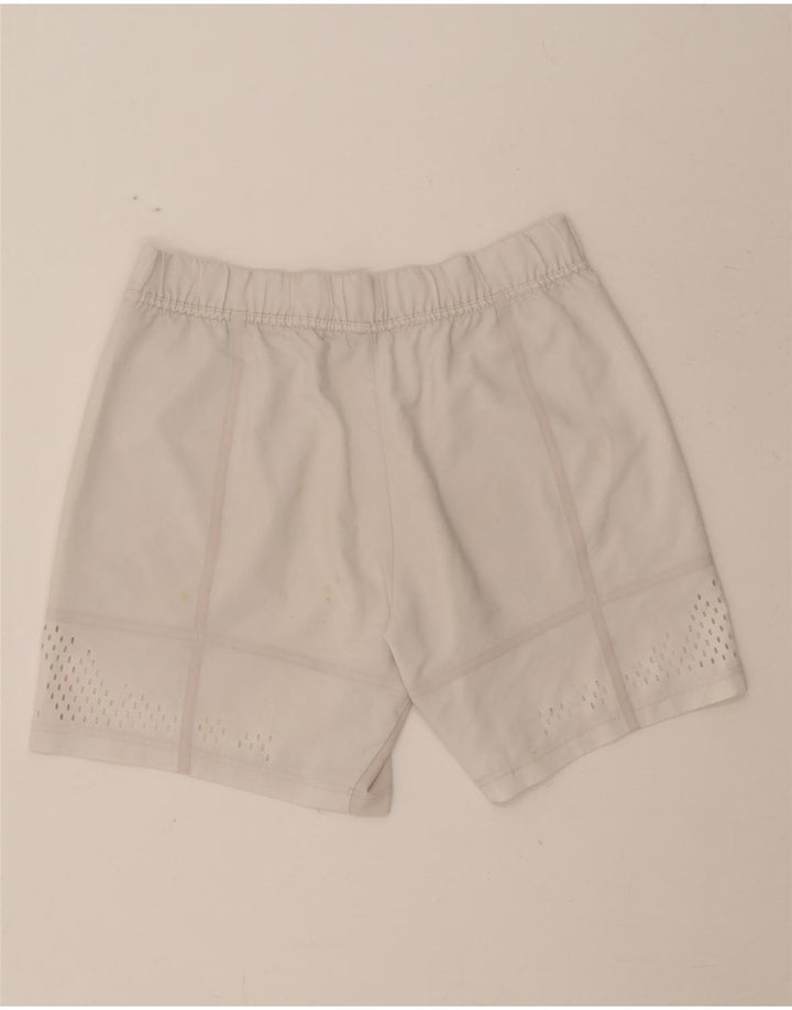 ADIDAS Womens Sport Shorts UK 12 Medium  White Polyester Vintage Adidas and Second-Hand Adidas from Messina Hembry 