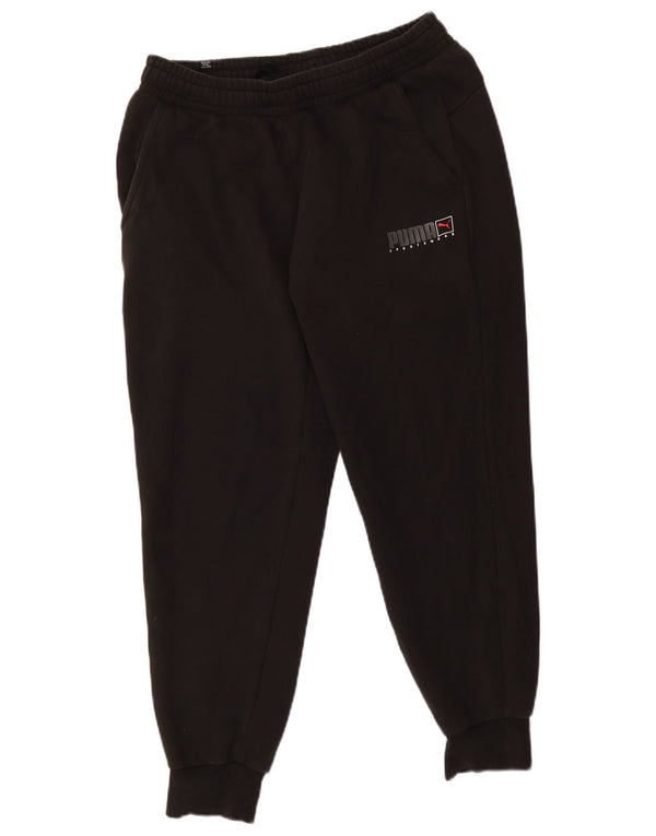 Puma Ženska trenirka Hlače Joggers UK 14 Velike crne pamučne sportske