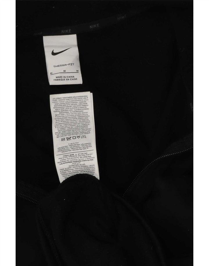Nike muška pulover s kapuljačom Therma-Fit srednje veličine od crnog poliestera