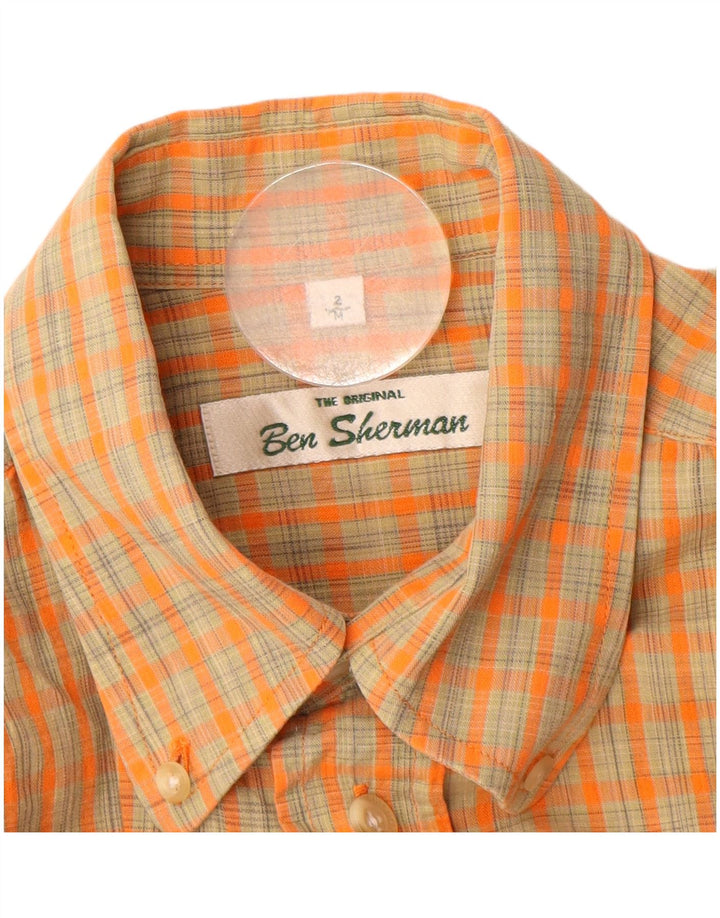 BEN SHERMAN Muška košulja kratkih rukava srednje narančaste boje