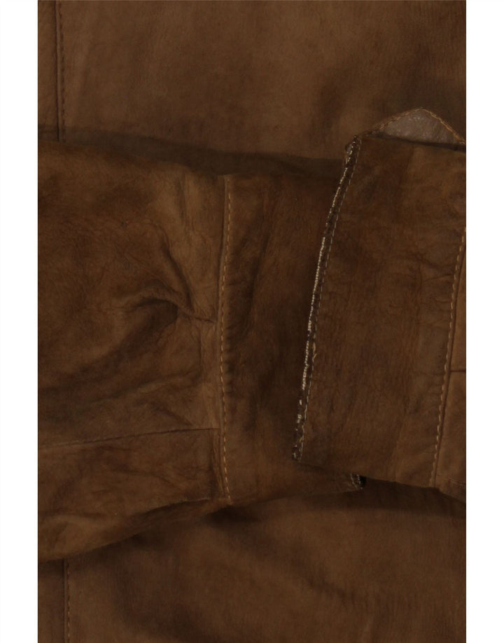Vintage muška kožna jakna UK 40 Large Beige
