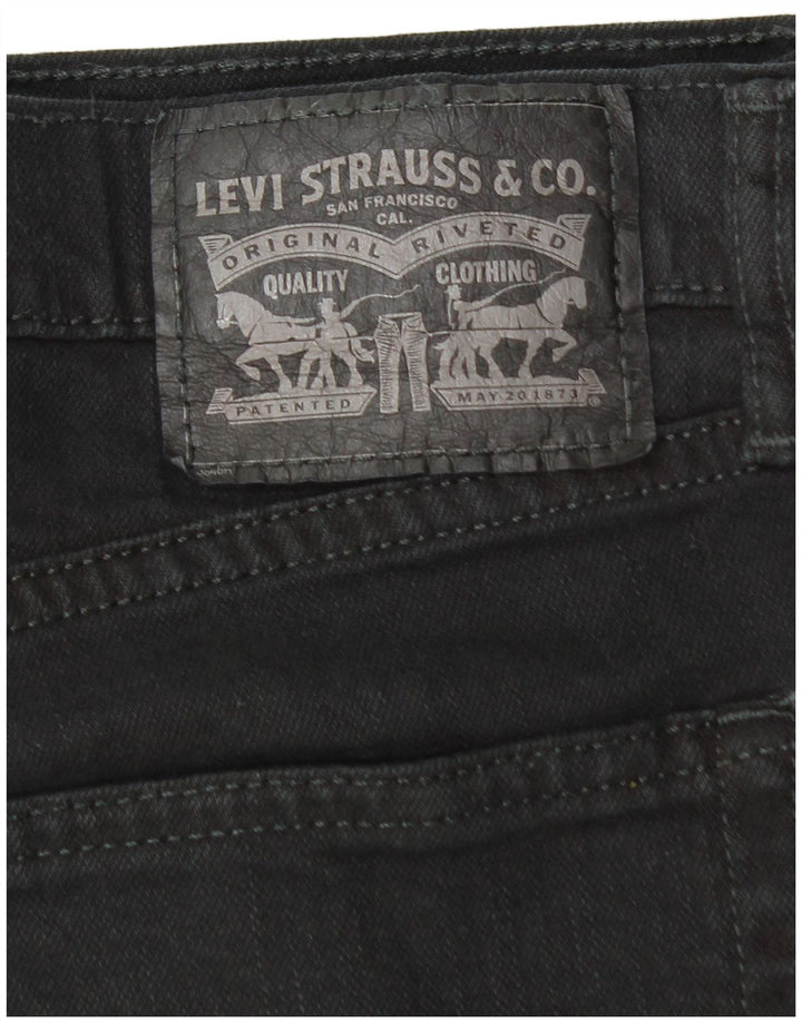 Levi's muške ravne traperice W34 L32 crni pamuk