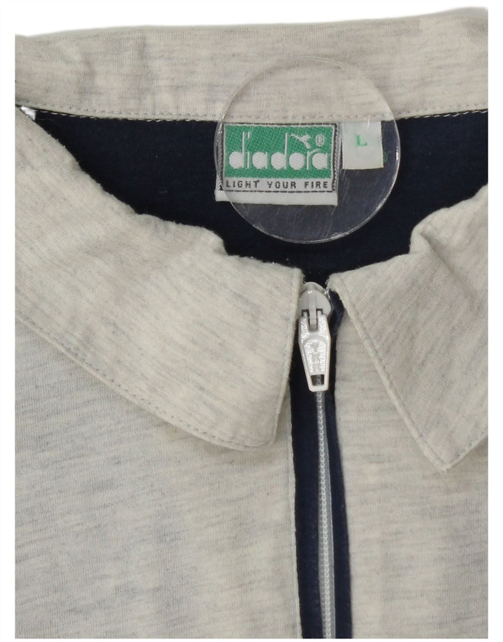 DIADORA Muška polo majica s grafičkim motivima, veliki tamnoplavi pamuk