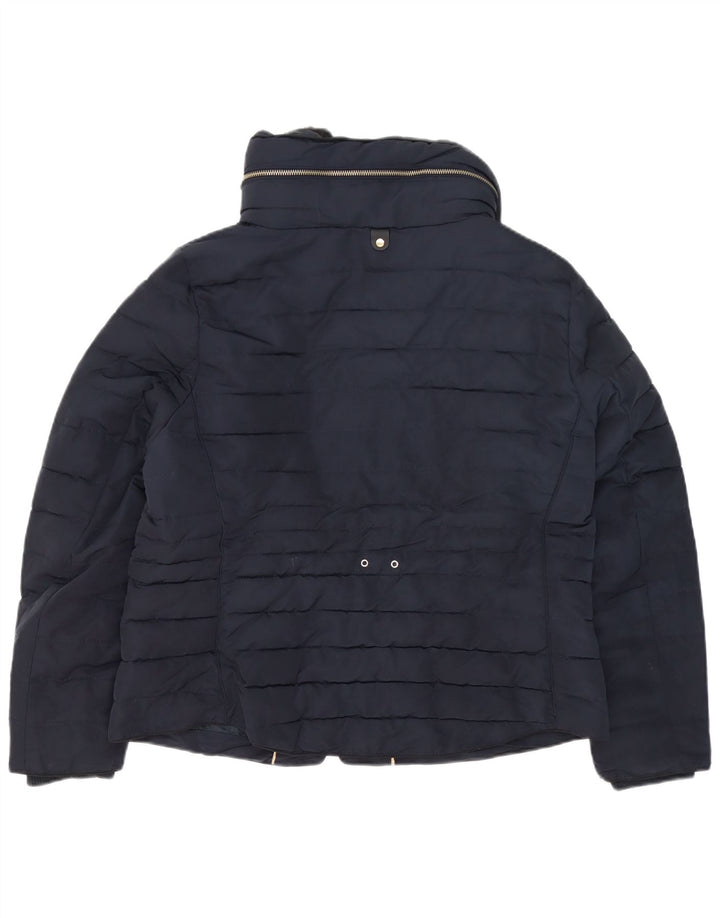 Marks & Spencer Womens Padded Jacket UK 18 XL Navy Blue Polyester