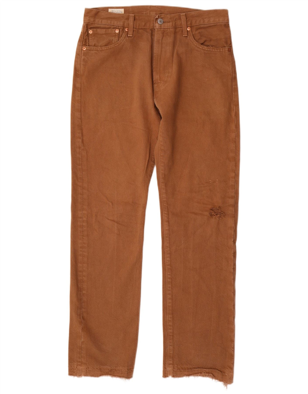 Levi's muške 551 ravne traperice W30 L32 smeđi pamuk