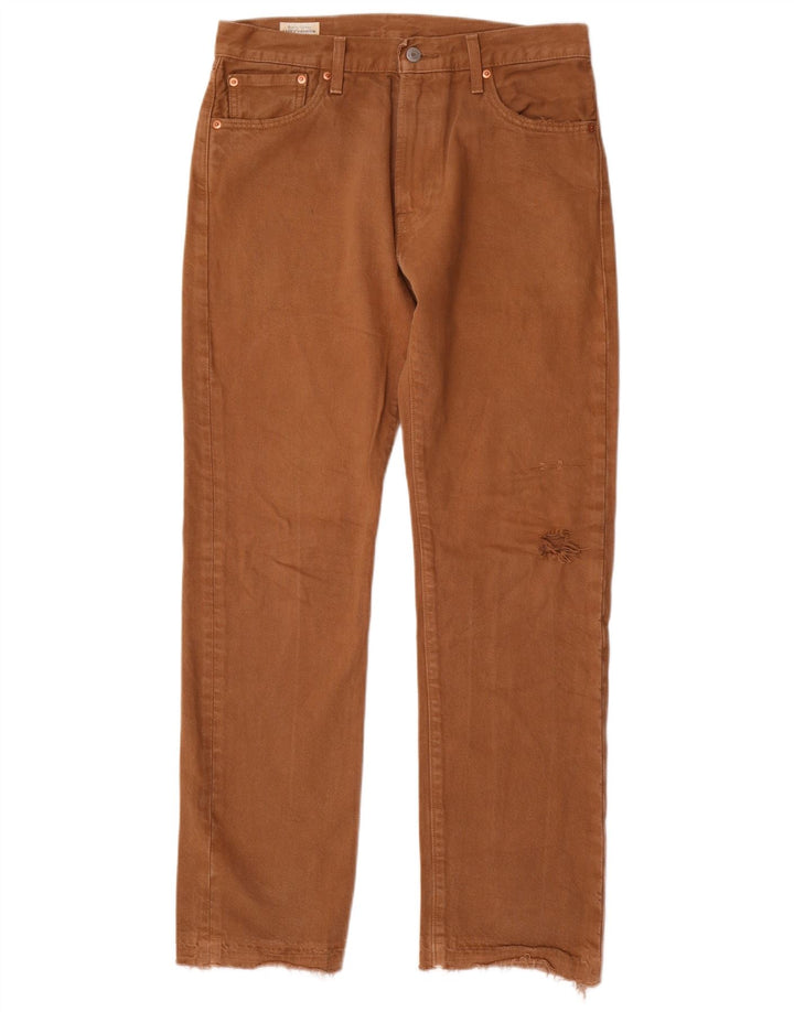 Levi's muške 551 ravne traperice W30 L32 smeđi pamuk